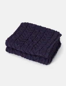 Aran Heritage Cable Scarf - Heather