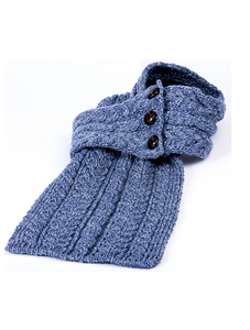 Aran Loop Scarf - Denim