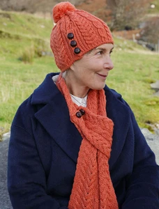 Aran Loop Scarf - Autumn Leaf