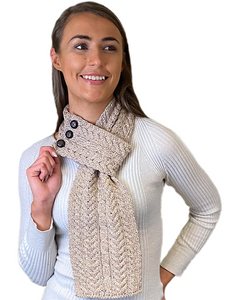 Aran Loop Scarf - Wicker