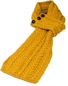 Aran Loop Scarf - Sunflower Yellow