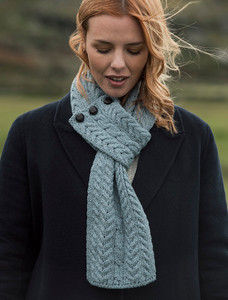 Aran Loop Scarf - Misty Marl