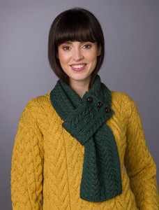 Aran Loop Scarf - Connemara Green
