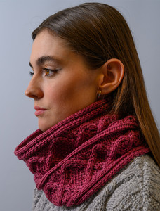 Extra Soft Aran Snood - Jam