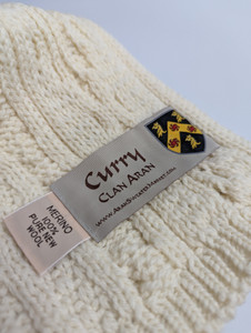 Curry Clan Scarf Label