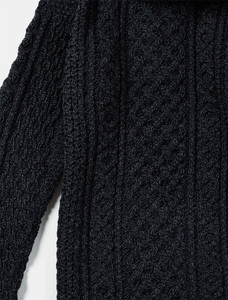 Cable Aran Dress with Cowl Neck - Derby