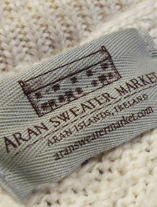 Aran Sweater Market label