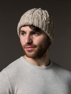 Aran Heritage Cable Wool Hat - Skiddaw
