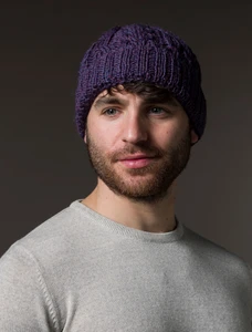 Aran Heritage Cable Wool Hat - Heather