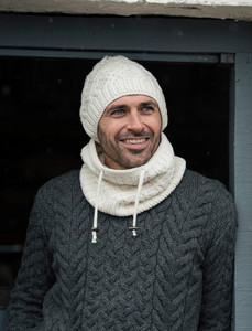 Men's Super Soft Trellis Snood Scarf