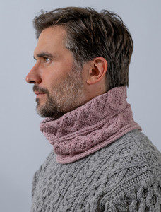 Extra Soft Aran Snood - Winter Rose