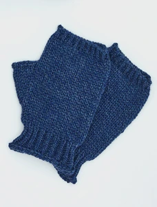 Super Soft Finger-less Mittens - Ink