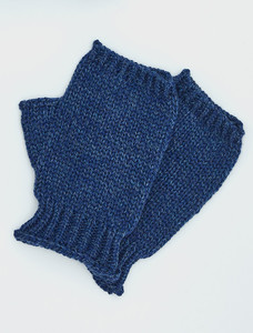 Super Soft Finger-less Mittens - Ink
