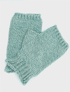 Super Soft Finger-less Mittens - Seafoam Green