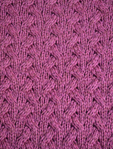 Super Soft Aran Infinity Scarf - Detail