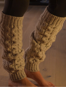 Merino Wool Aran Leg Warmers