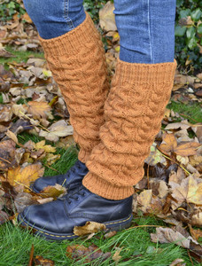 Merino Wool Aran Leg Warmers