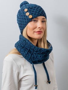 Extra Soft Aran Snood - Atlantic