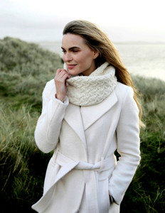 Super Soft Aran Infinity Scarf - Classic Aran