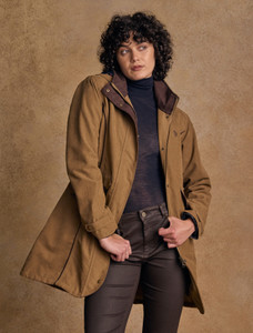 Una Ladies Waterproof Coat - Camel