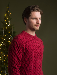 Heavyweight ‎Merino Wool Aran Sweater