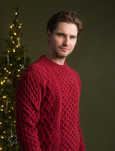 Heavyweight ‎Merino Wool Aran Sweater
