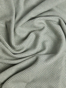 Wool and Cashmere Throw - Sage Green