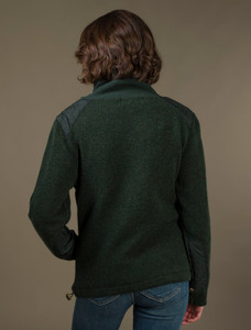Cowl Neck Aran Sweater - Fern