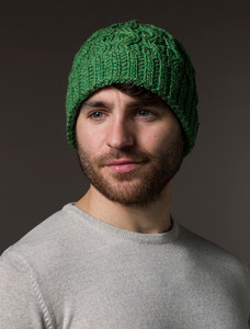 Merino Wool Cable ‎Knit Hat