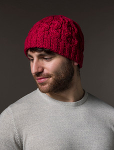 Me‎rino ‎Wool Cable Knit Hat