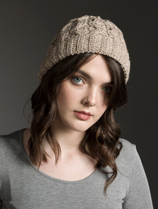 Merino Wool Cable Knit Hat - Wicker