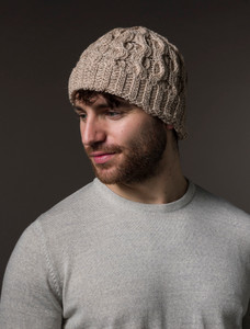 Me‎rino Wool Cable Kn‎it Hat