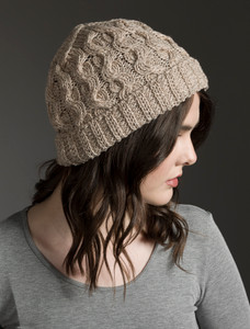 Merino Wool Cable Knit Hat - Wicker