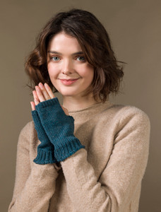Super Soft Finger-less Mittens - Irish Sea