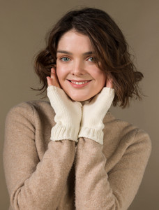 Super Soft Finger-less Mittens - Classic Aran
