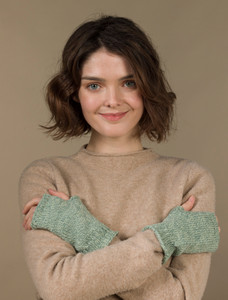 Super Soft Finger-less Mittens - Seafoam Green