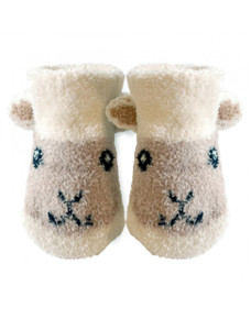Baby Aran Sheep Booties