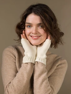 Super Soft Finger-less Mittens - Classic Aran