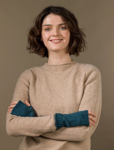 Super Soft Finger-less Mittens - Irish Sea