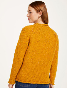 Ladies Roll Neck Wool Sweater - Starfish