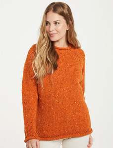 Ladies Roll Neck Wool Sweater - Robin