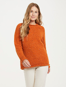 Ladies Roll Neck Wool Sweater - Robin