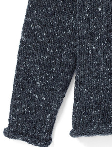 Ladies Roll Neck Wool Sweater - Charcoal