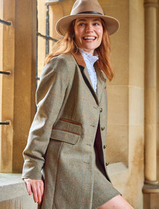 Blackthorn Ladies 3/4 Tweed Coat - Burren