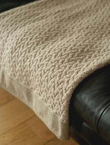 Tweed & Merino Wool Throw - Parsnip