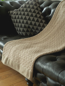 Tweed & Merino Wool Throw - Parsnip
