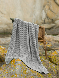 Super Soft Merino Wool Throw - Soft Grey
