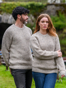 Ladies Irish Fishermans Ribbed Sweater
