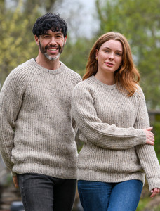Ladies Irish Fishermans Ribbed Sweater