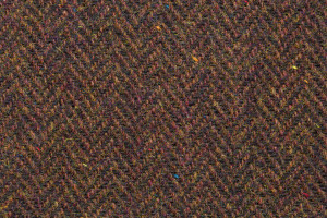 Luxurious Wool Tweed Snood - Brown Herringbone
